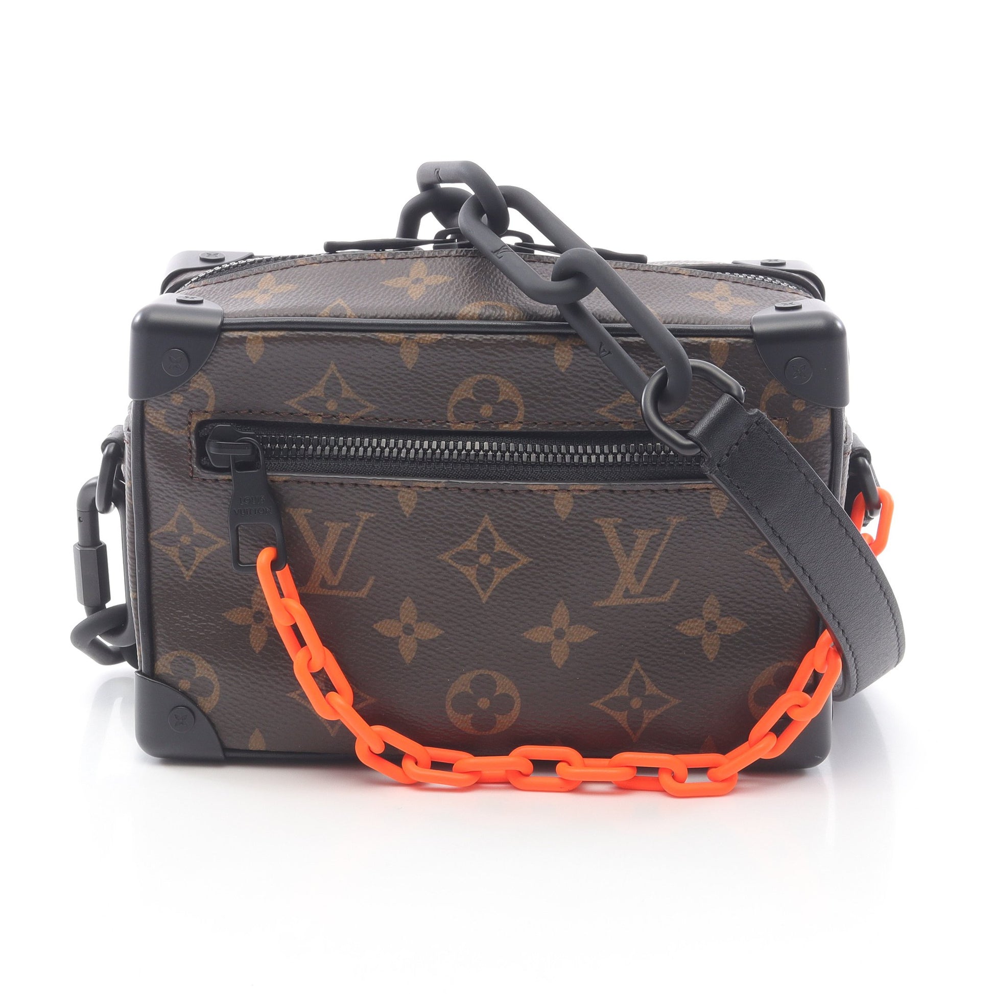 ミニ ソフトトランク モノグラムソーラーレイ ショルダーバッグ PVC レザー ブラウン ブラック ルイヴィトン バッグ LOUIS VUITTON