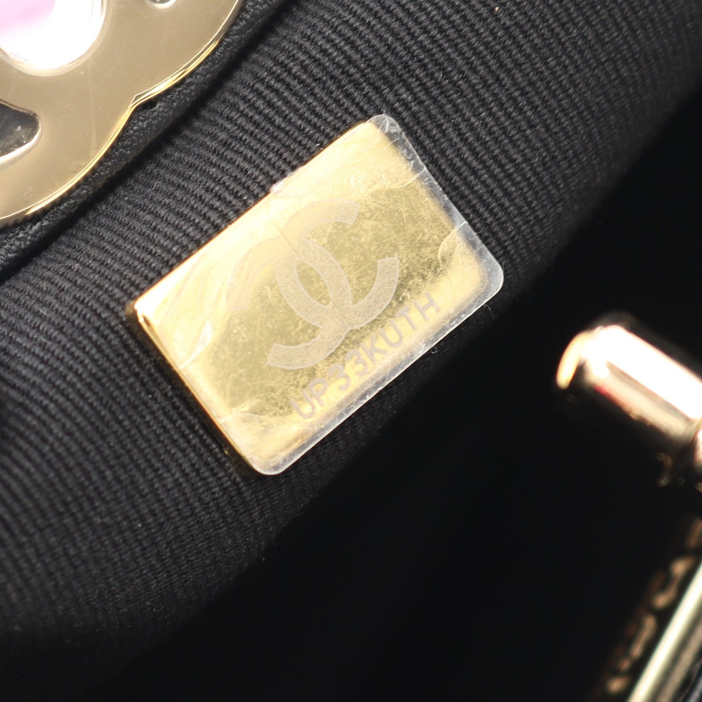 シャネル31 ショルダーバッグ エナメルレザー ピンクパープル ブラック ゴールド金具 シャネル バッグ CHANEL