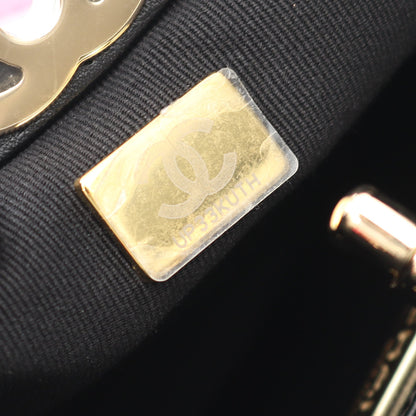 シャネル31 ショルダーバッグ エナメルレザー ピンクパープル ブラック ゴールド金具 シャネル バッグ CHANEL