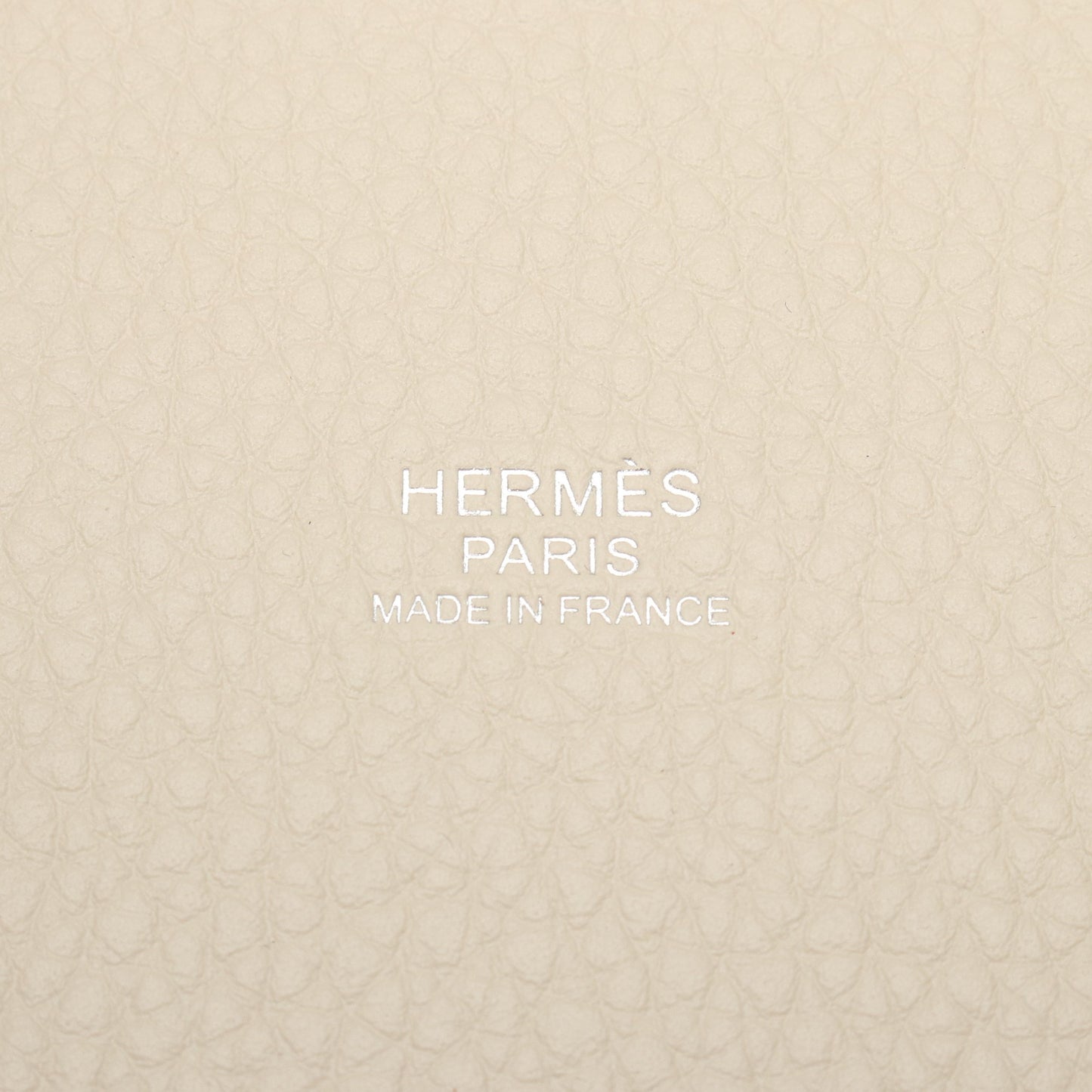 ピコタンロックMM ベトン ハンドバッグ トリヨンクレマンス アイボリー シルバー金具 K刻印 エルメス バッグ HERMES