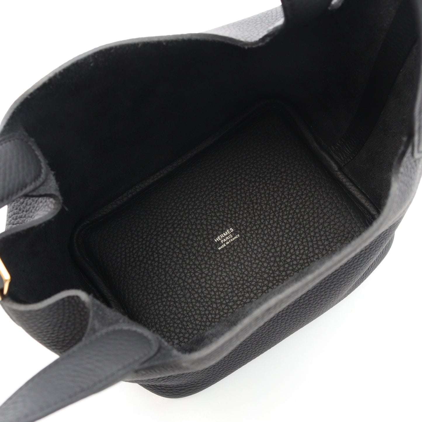 ピコタンロックPM ハンドバッグ トリヨンクレマンス ブラック ゴールド金具 K刻印 エルメス バッグ HERMES