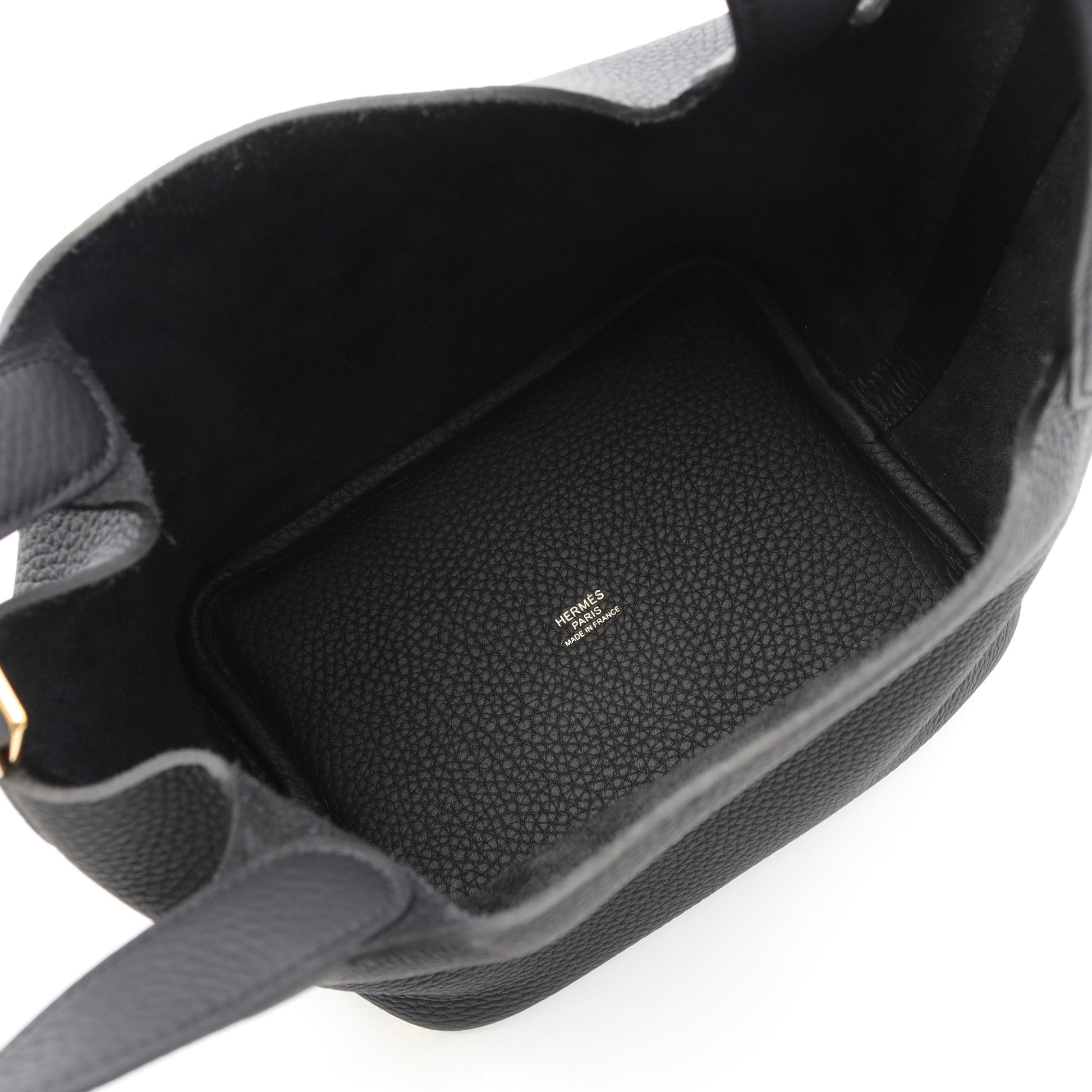 ピコタンロックPM ハンドバッグ トリヨンクレマンス ブラック ゴールド金具 K刻印 エルメス バッグ HERMES