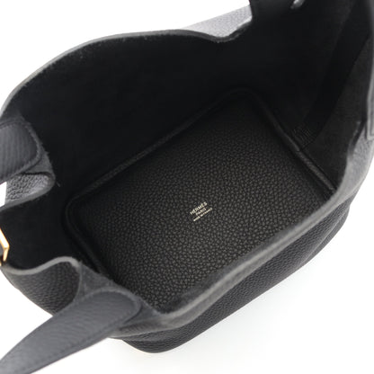 ピコタンロックPM ハンドバッグ トリヨンクレマンス ブラック ゴールド金具 K刻印 エルメス バッグ HERMES