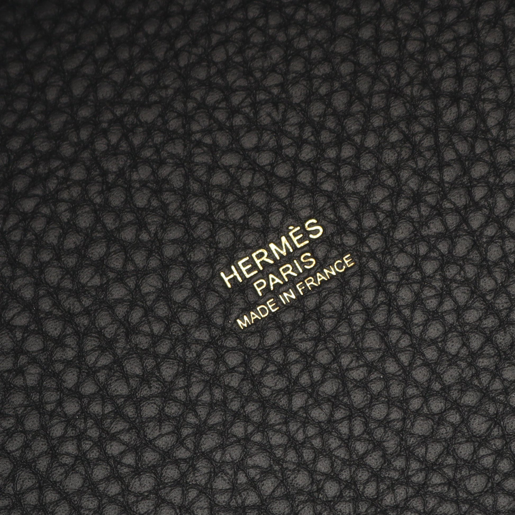 ピコタンロックPM ハンドバッグ トリヨンクレマンス ブラック ゴールド金具 K刻印 エルメス バッグ HERMES
