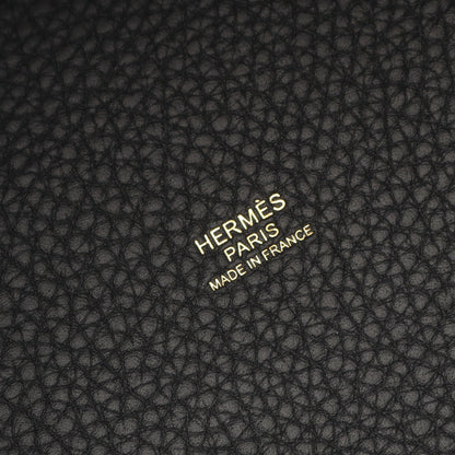 ピコタンロックPM ハンドバッグ トリヨンクレマンス ブラック ゴールド金具 K刻印 エルメス バッグ HERMES