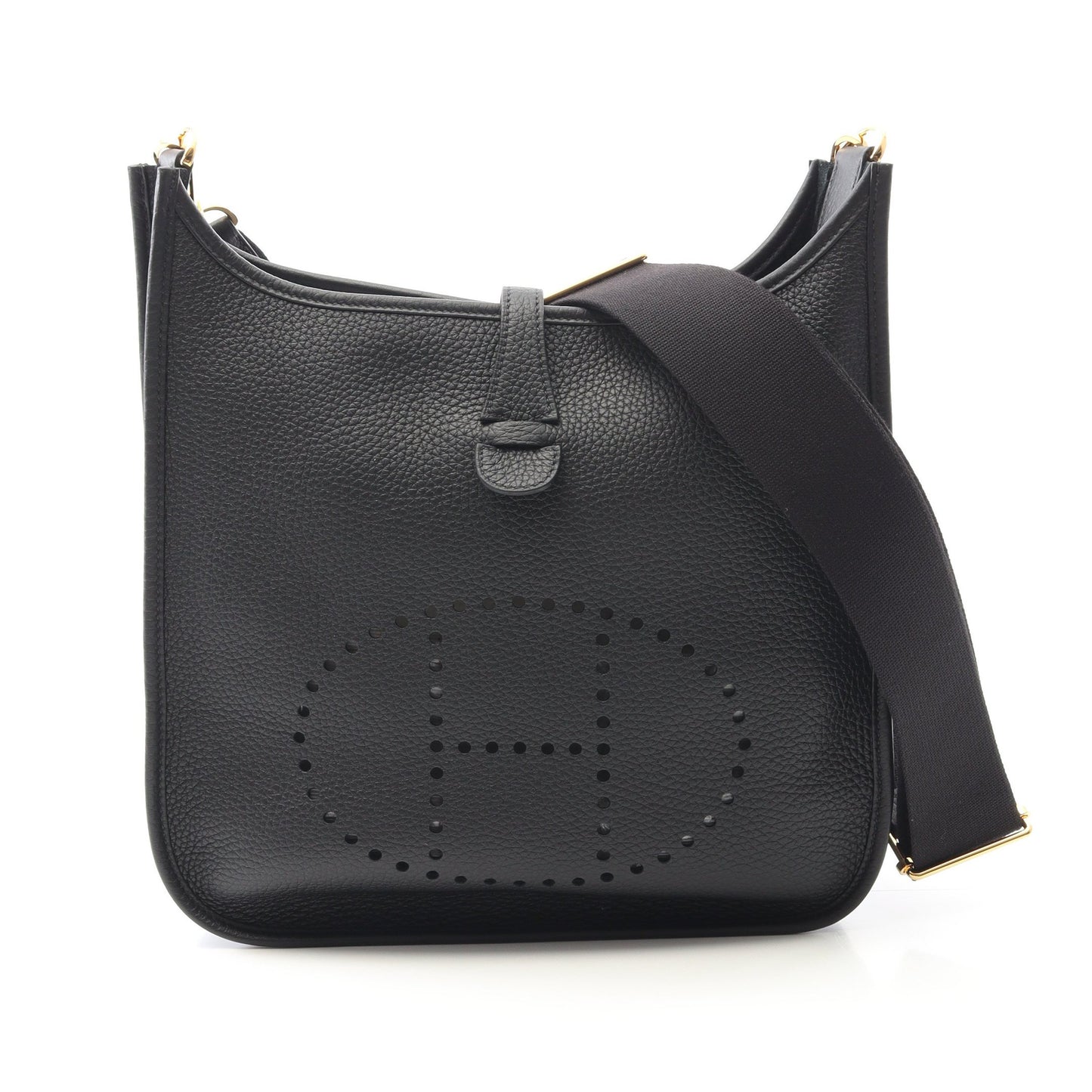 エヴリン 3 トロワ PM ショルダーバッグ トリヨンクレマンス ブラック ゴールド金具 K刻印 エルメス バッグ HERMES