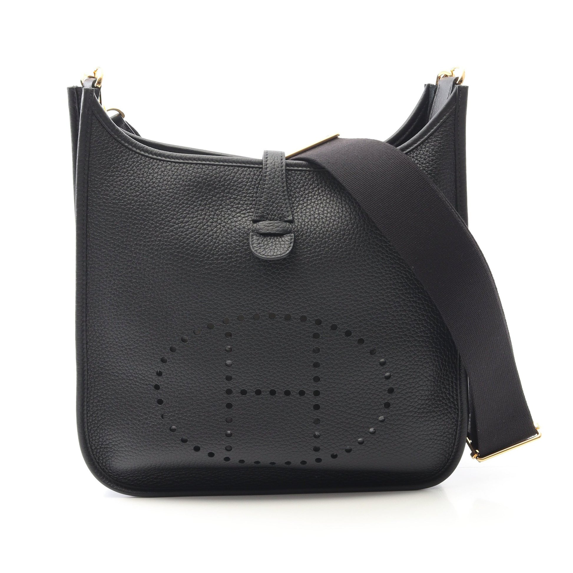 エヴリン 3 トロワ PM ショルダーバッグ トリヨンクレマンス ブラック ゴールド金具 K刻印 エルメス バッグ HERMES