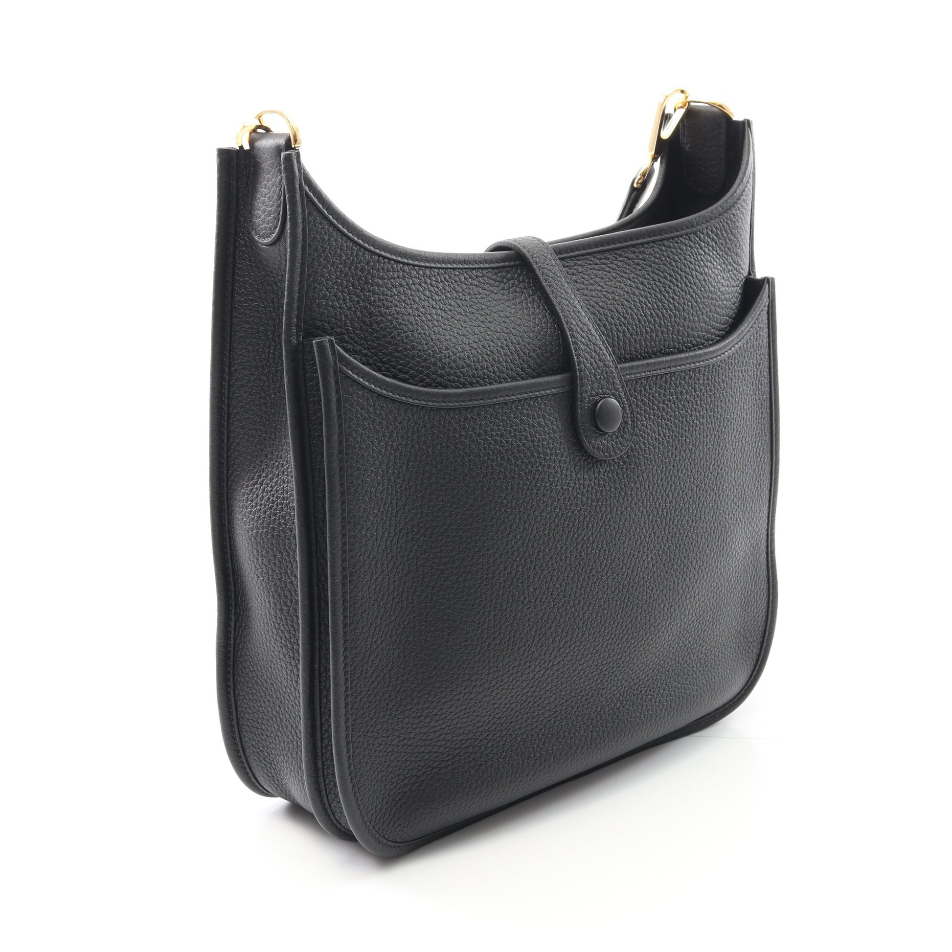 エヴリン 3 トロワ PM ショルダーバッグ トリヨンクレマンス ブラック ゴールド金具 K刻印 エルメス バッグ HERMES