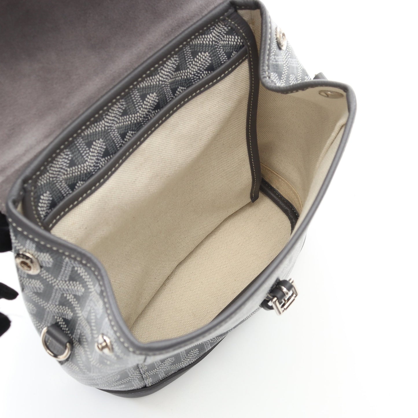 アルパン ミニ バックパック リュックサック コーティングキャンバス グレー マルチカラー 2WAY ゴヤール バッグ GOYARD