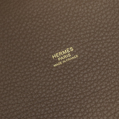 ピコタンロックPM エトゥープ ハンドバッグ トリヨンクレマンス グレーブラウン ゴールド金具 W刻印 エルメス バッグ HERMES