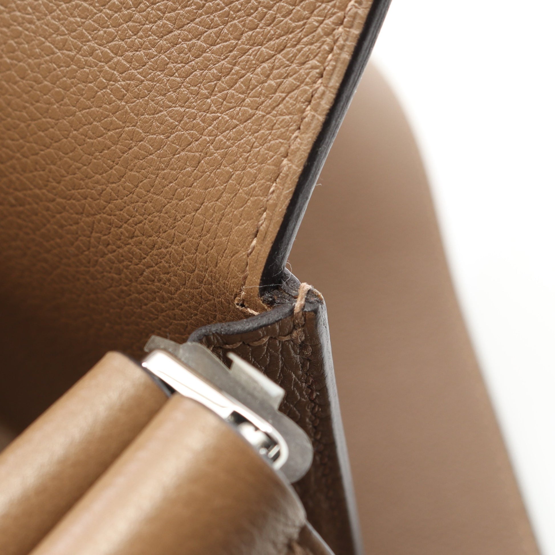 ニュー ドラッグ22 ブロンズドレ ハンドバッグ エバーカラー ブラウン シルバー金具 2WAY B刻印 エルメス バッグ HERMES