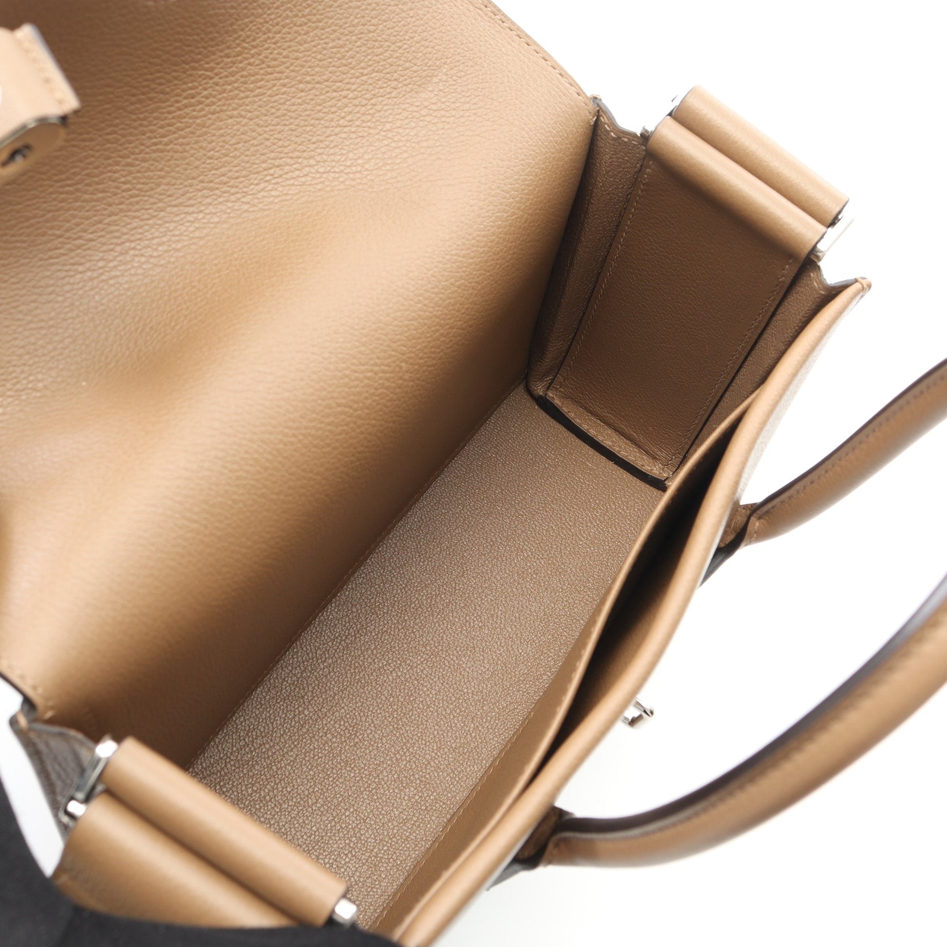 ニュー ドラッグ22 ブロンズドレ ハンドバッグ エバーカラー ブラウン シルバー金具 2WAY B刻印 エルメス バッグ HERMES