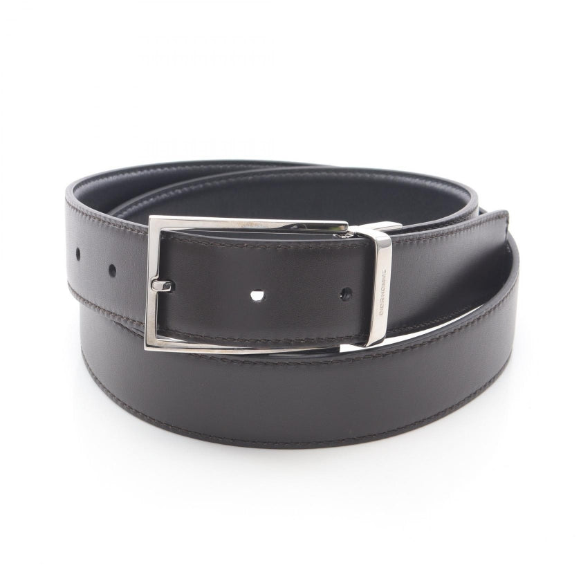 本物美品エディ期DIOR HOMMEディオールオムブラックレザーベルト80/95 ディオールオム 04aw 名作レザーベルト美品 80 dior homme エディ