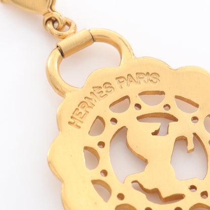 シュヴァル フルール ペンダントトップ GP ゴールド ネックレスチャーム エルメス アクセサリー HERMES