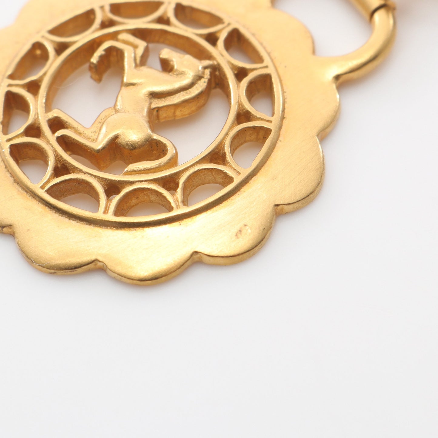 シュヴァル フルール ペンダントトップ GP ゴールド ネックレスチャーム エルメス アクセサリー HERMES