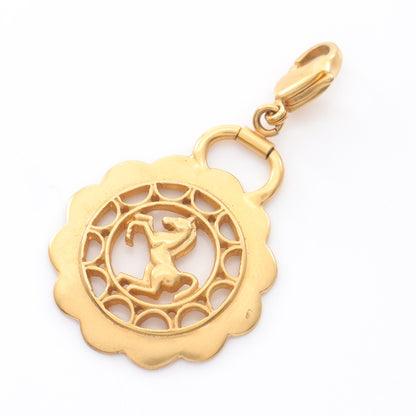 シュヴァル フルール ペンダントトップ GP ゴールド ネックレスチャーム エルメス アクセサリー HERMES