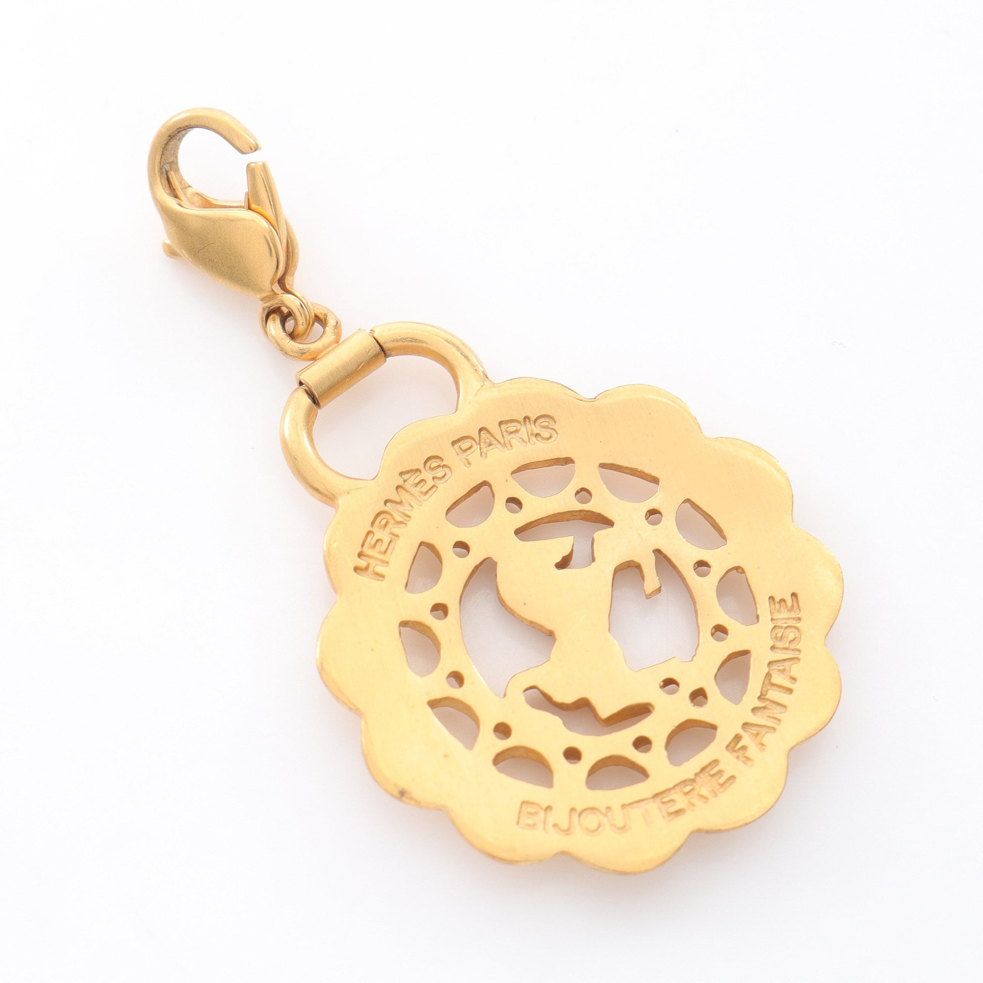 シュヴァル フルール ペンダントトップ GP ゴールド ネックレスチャーム エルメス アクセサリー HERMES