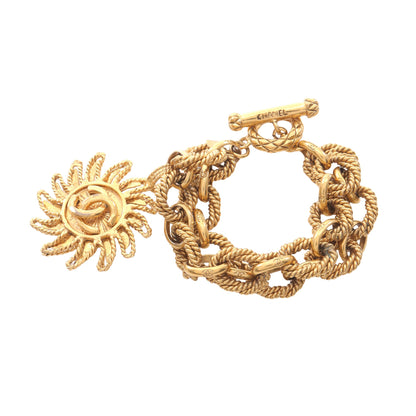 ココマーク ブレスレット GP ゴールド 太陽モチーフ 94A シャネル アクセサリー CHANEL