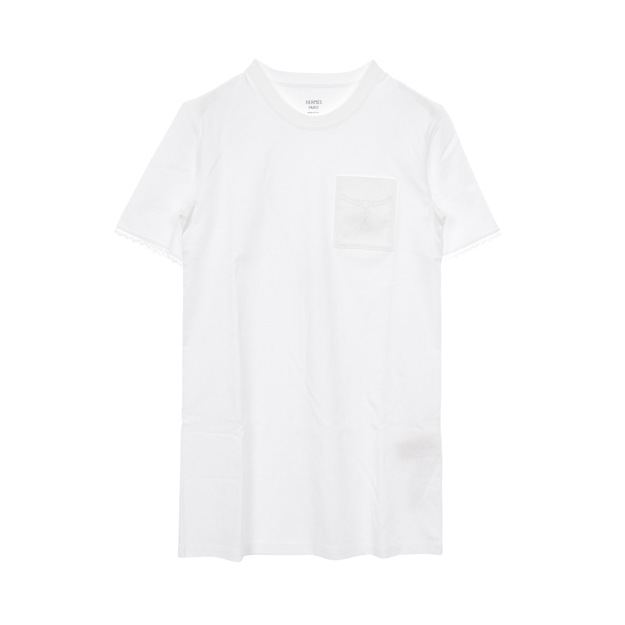 Palefroi シャツワンピース レース コットン ホワイト エルメス – RECLO