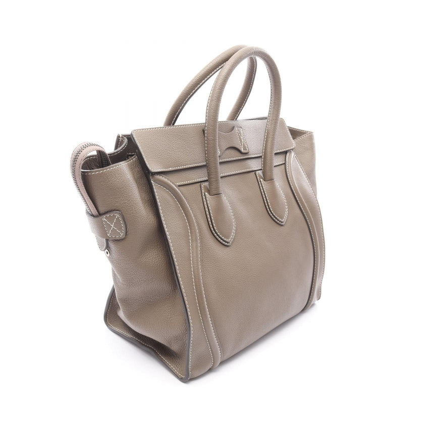 ラゲージ ミニショッパー ハンドバッグ レザー グレーブラウン