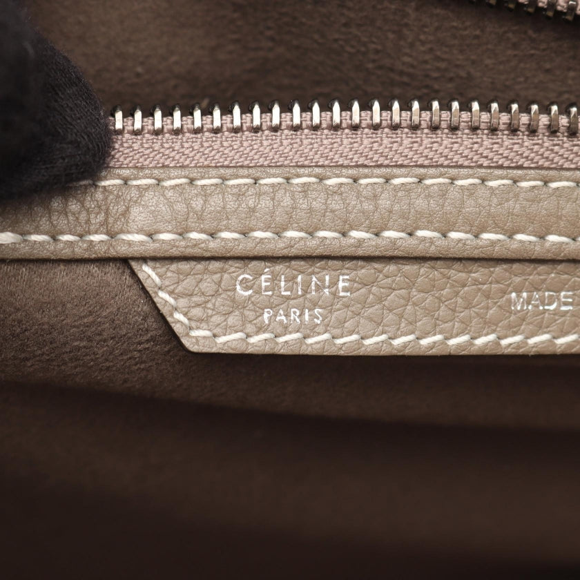 ラゲージ ミニショッパー ハンドバッグ レザー グレーブラウン