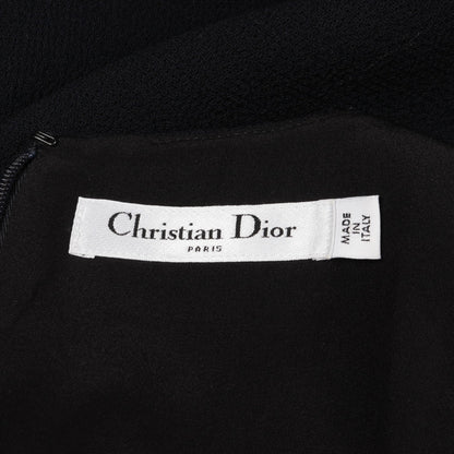 ワンピース 七分袖 ウール ネイビー クリスチャンディオール ワンピース Christian Dior