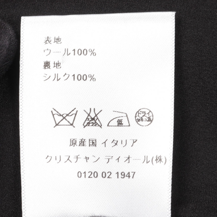 ワンピース 七分袖 ウール ネイビー クリスチャンディオール – RECLO