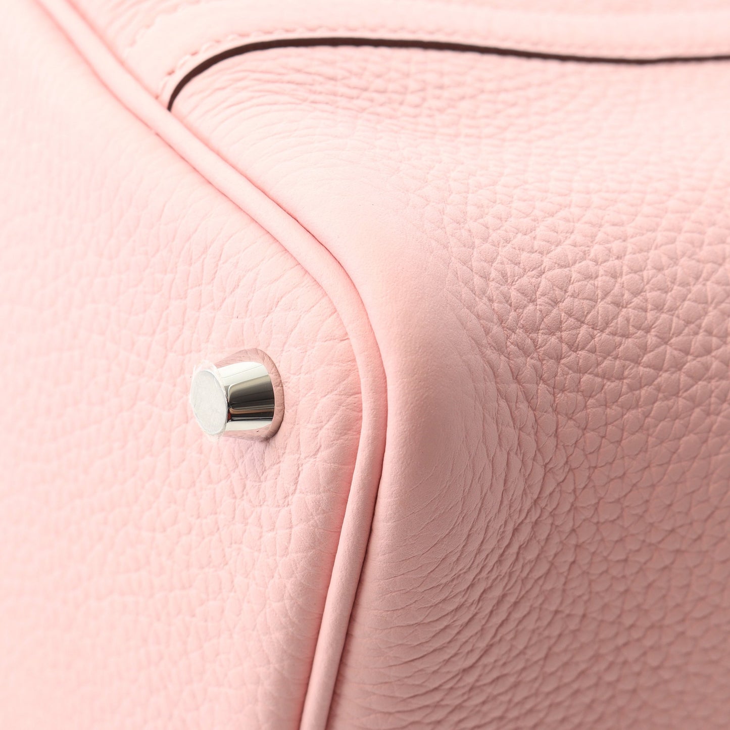 ピコタンロックPM ローズサクラ ハンドバッグ トリヨンクレマンス ライトピンク シルバー金具 W刻印 エルメス バッグ HERMES