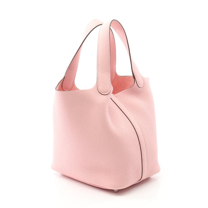 ピコタンロックPM ローズサクラ ハンドバッグ トリヨンクレマンス ライトピンク シルバー金具 W刻印 エルメス バッグ HERMES