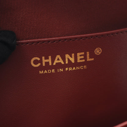マトラッセ ハート チェーンショルダーバッグ ラムスキン ブラック ゴールド金具 シャネル バッグ CHANEL