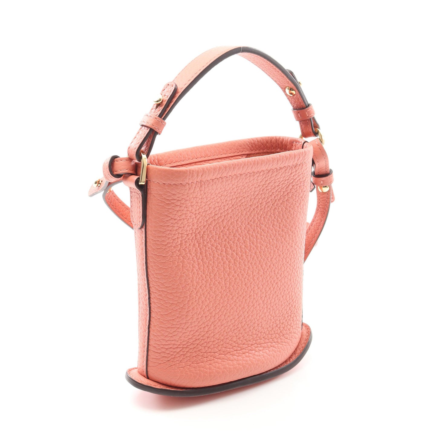 パン トイ ショルダーバッグ レザー コーラルオレンジ 2WAY デルヴォー バッグ DELVAUX