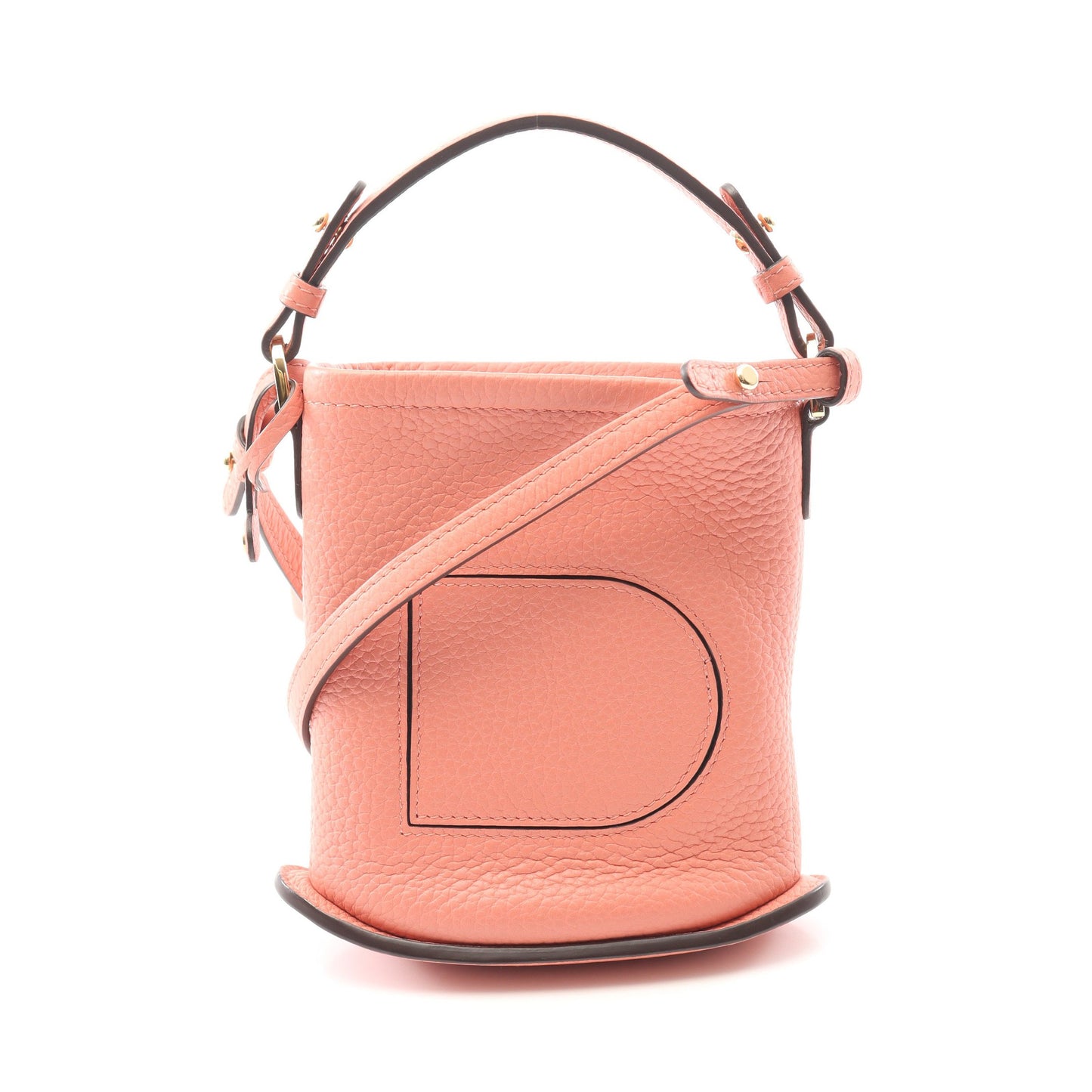 パン トイ ショルダーバッグ レザー コーラルオレンジ 2WAY デルヴォー バッグ DELVAUX