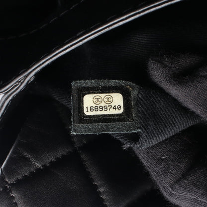 マトラッセ チェーンショルダーバッグ レザー ブラック シルバー金具 シャネル バッグ CHANEL