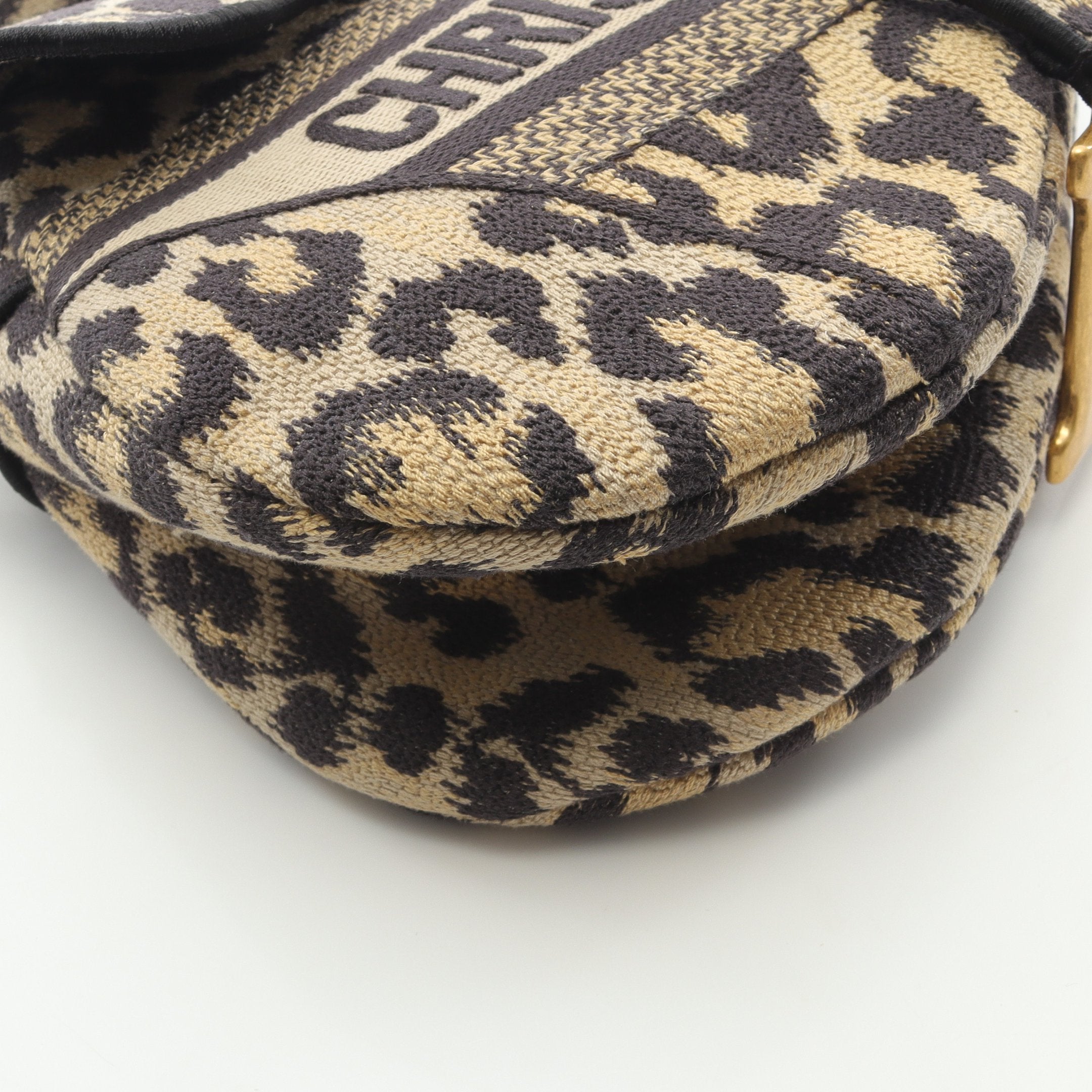 SADDLE サドル ハンドバッグ レオパード キャンバス ベージュ