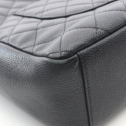 マトラッセ チェーンショルダーバッグ チェーントートバッグ キャビアスキン ブラック シルバー金具 シャネル バッグ CHANEL