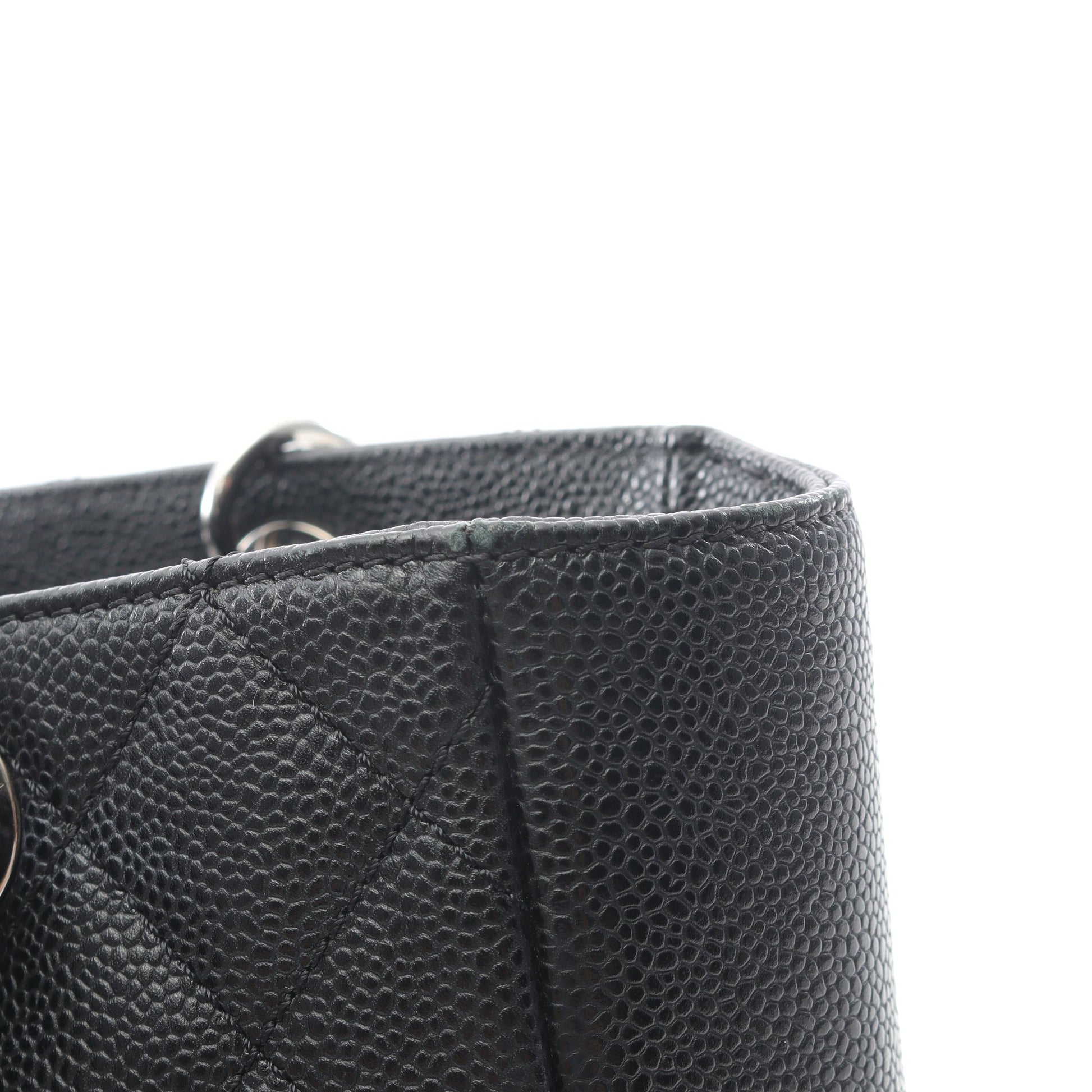 マトラッセ チェーンショルダーバッグ チェーントートバッグ キャビアスキン ブラック シルバー金具 シャネル バッグ CHANEL