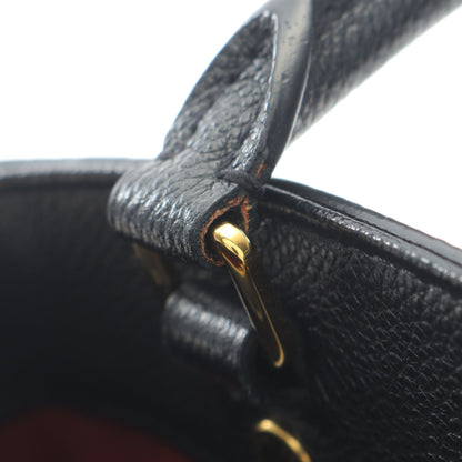 モンテーニュBB バイカラーモノグラムアンプラント ハンドバッグ レザー ブラック ベージュ 2WAY ルイヴィトン バッグ LOUIS VUITTON