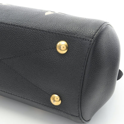 モンテーニュBB バイカラーモノグラムアンプラント ハンドバッグ レザー ブラック ベージュ 2WAY ルイヴィトン バッグ LOUIS VUITTON