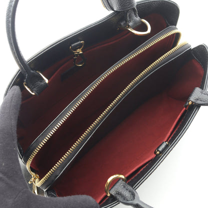 モンテーニュBB バイカラーモノグラムアンプラント ハンドバッグ レザー ブラック ベージュ 2WAY ルイヴィトン バッグ LOUIS VUITTON