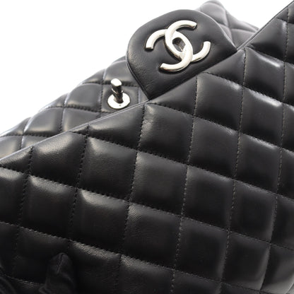 デカマトラッセ34 Wチェーンショルダーバッグ ラムスキン ブラック シルバー金具 シャネル バッグ CHANEL