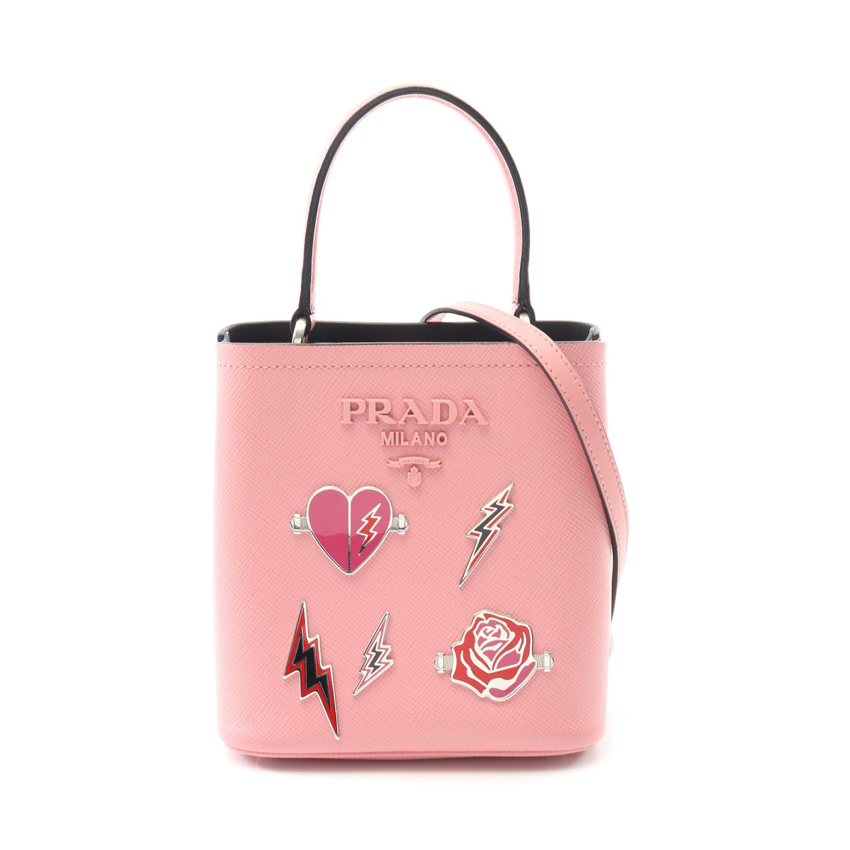 正規品】PRADA ピンク ハンドバッグ サフィアーノレザー | ヤマダ 