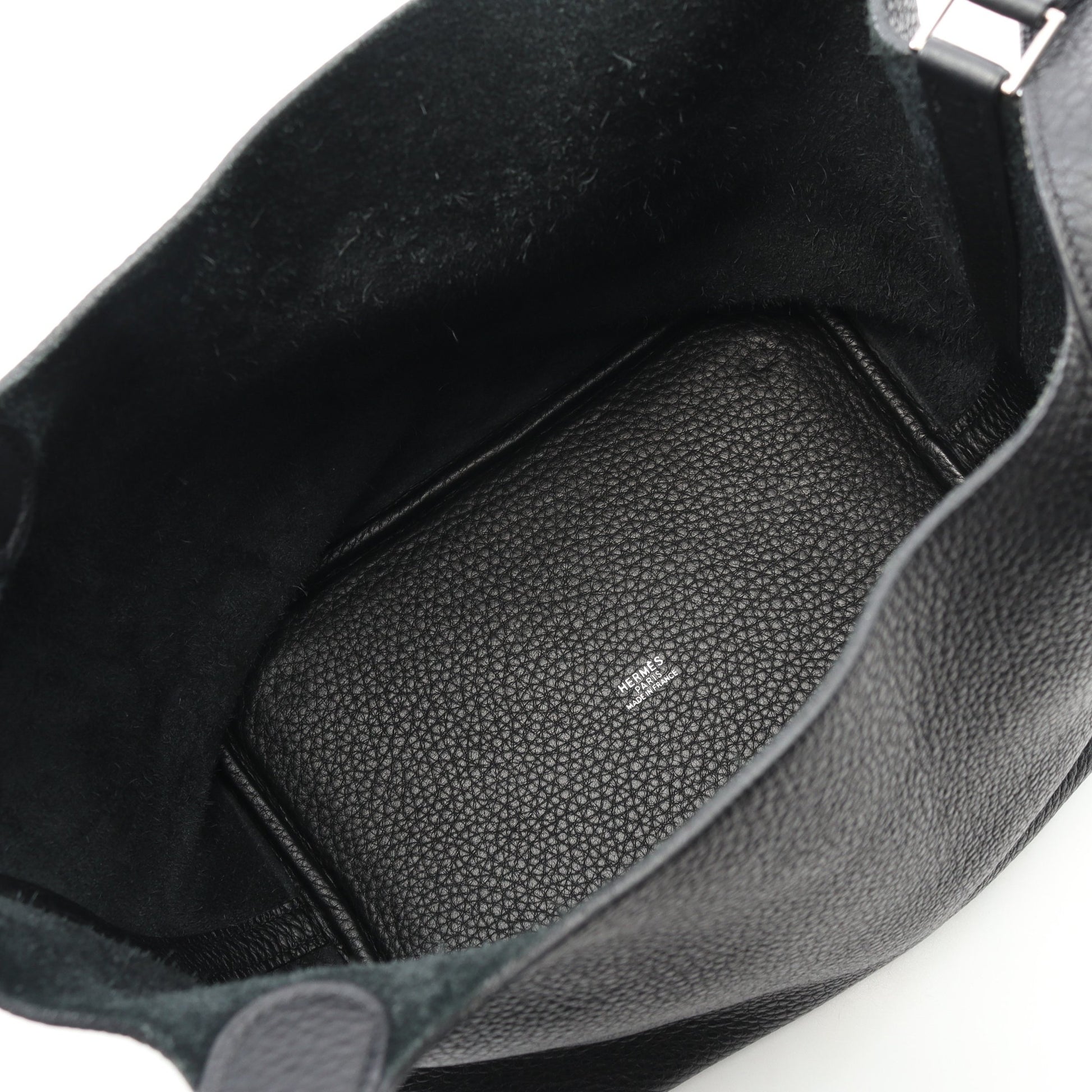 ピコタンMM ハンドバッグ トリヨンクレマンス ブラック シルバー金具 □O刻印 エルメス バッグ HERMES