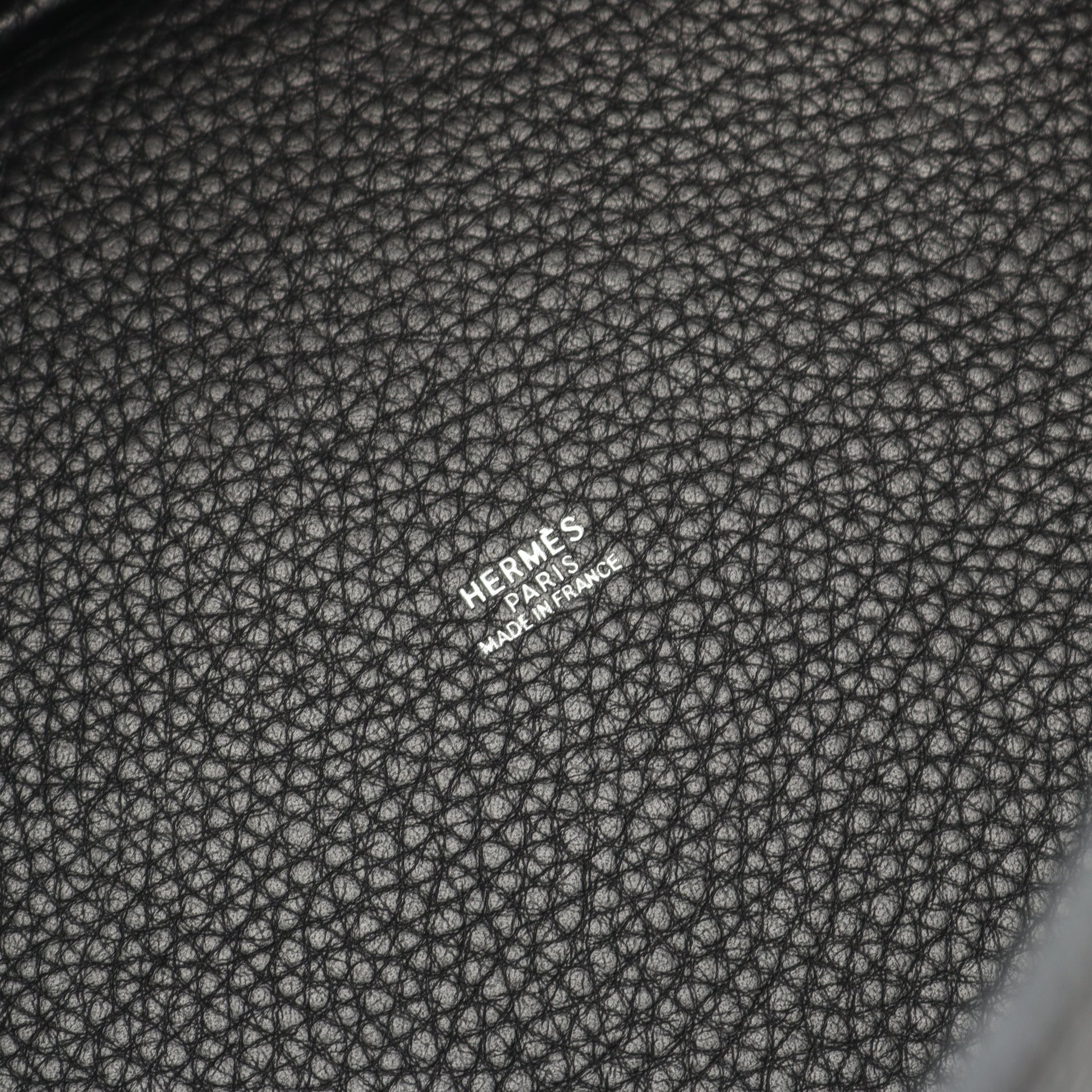 ピコタンMM ハンドバッグ トリヨンクレマンス ブラック シルバー金具 □O刻印 エルメス バッグ HERMES