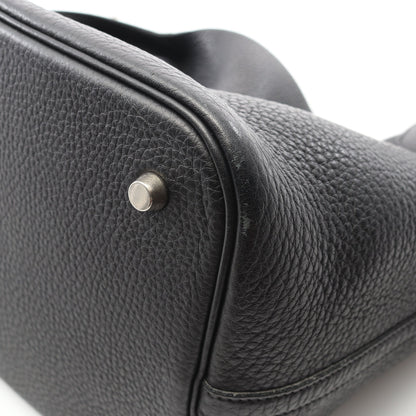 ピコタンMM ハンドバッグ トリヨンクレマンス ブラック シルバー金具 □O刻印 エルメス バッグ HERMES