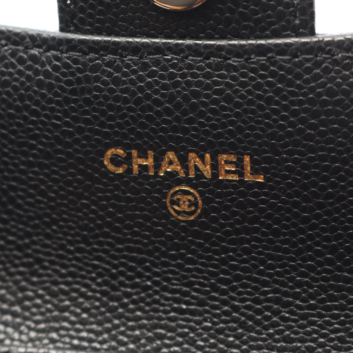 マトラッセ チェーンウォレット キャビアスキン ブラック ゴールド金具 シャネル バッグ CHANEL