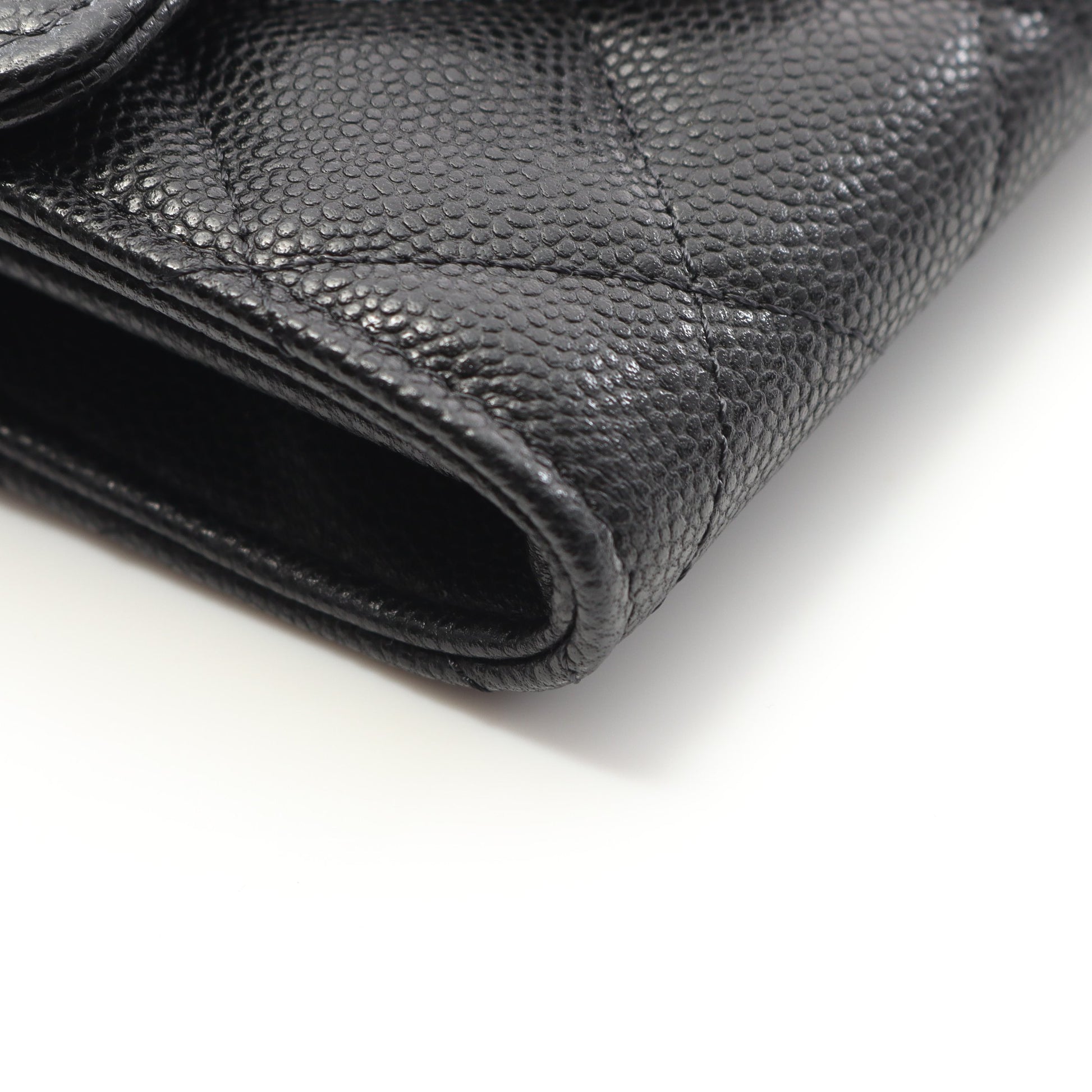 マトラッセ チェーンウォレット キャビアスキン ブラック ゴールド金具 シャネル バッグ CHANEL