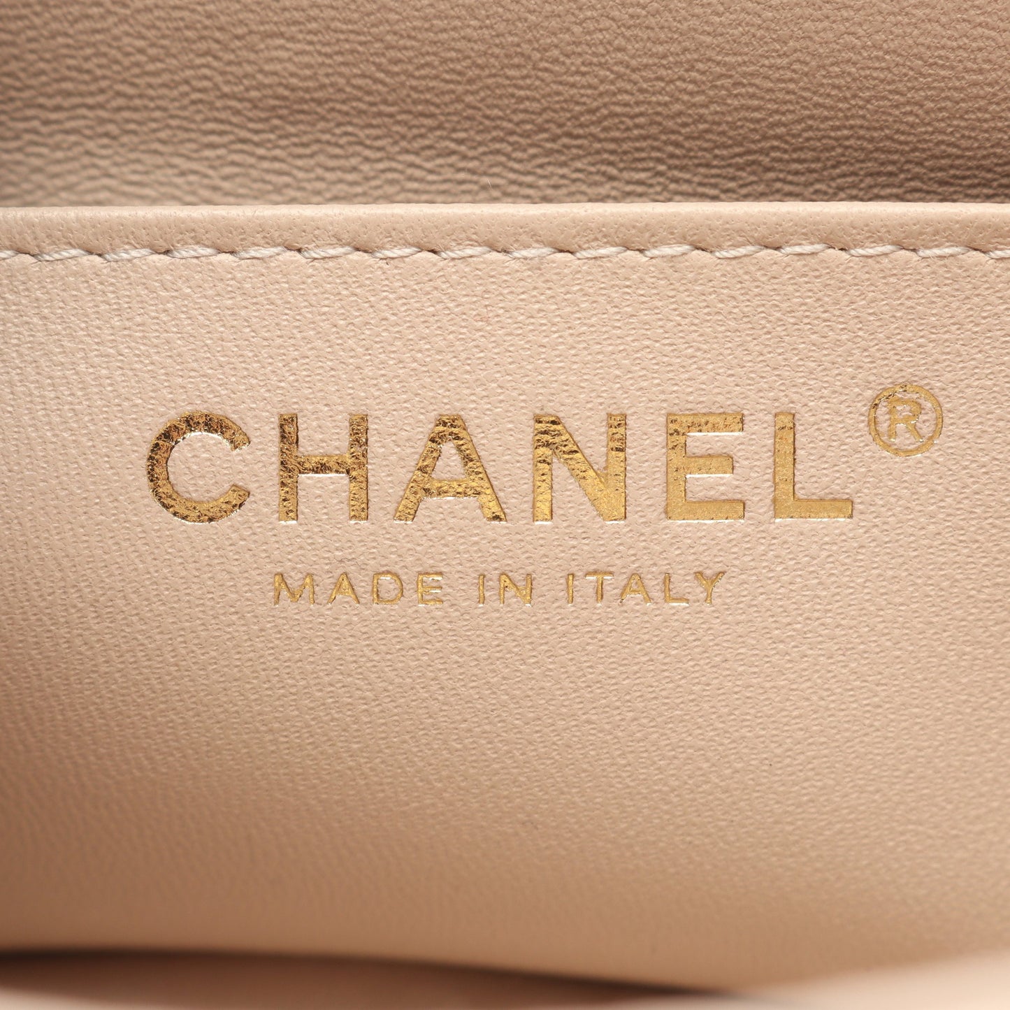 マトラッセ ミニ チェーンショルダーバッグ ラムスキン ピンクベージュ ゴールド金具 シャネル バッグ CHANEL