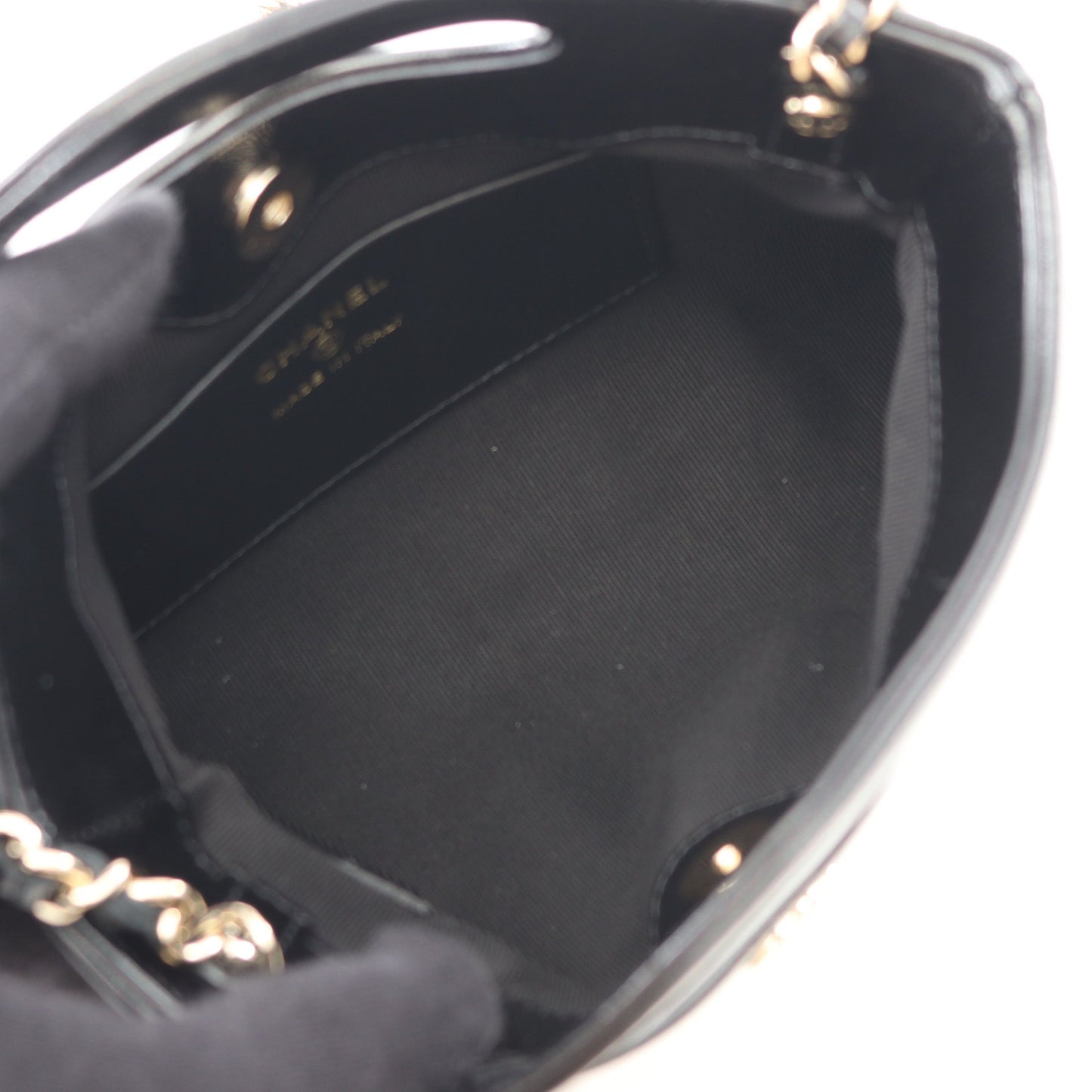 シャネル31 ナノ チェーンショルダーバッグ レザー ブラック ベージュ ゴールド金具 2WAY シャネル バッグ CHANEL