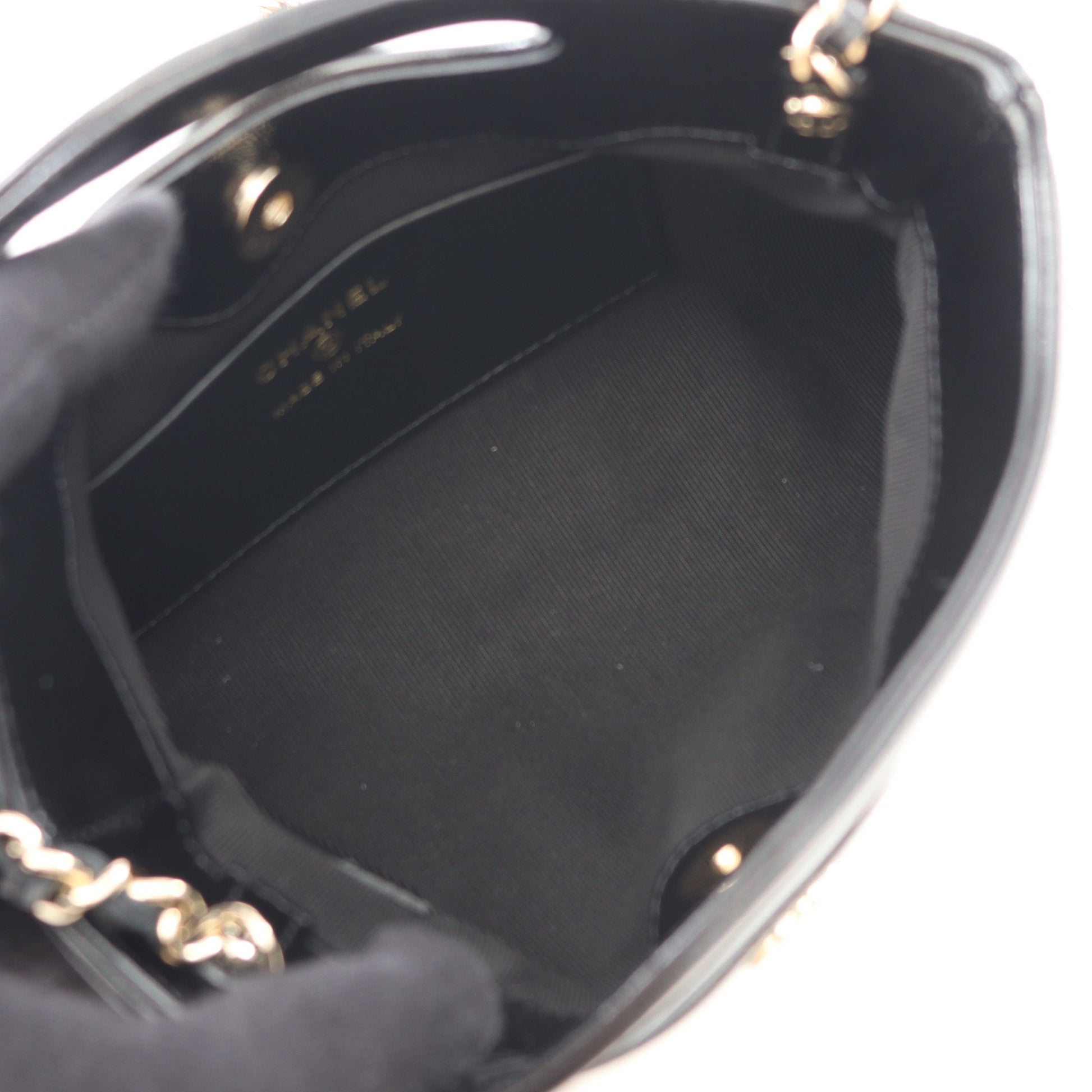 シャネル31 ナノ チェーンショルダーバッグ レザー ブラック ベージュ ゴールド金具 2WAY シャネル バッグ CHANEL