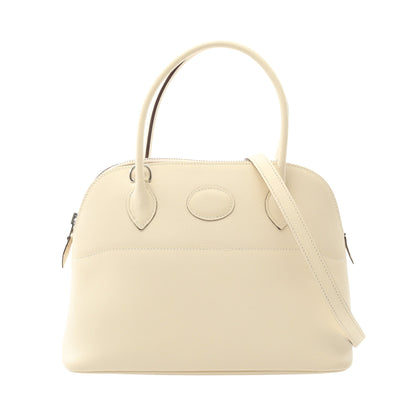 ボリード27 ナタ ハンドバッグ ヴォーエプソン アイボリー シルバー金具 2WAY Y刻印 エルメス バッグ HERMES